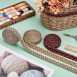 6M 3 Colors Polyester Braided Lace Ribbon&nbsp;OCOR-AR0001-79