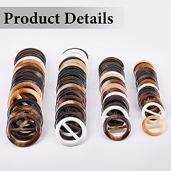 20Pcs Resin Tri-Glide Adjuster Buckles&nbsp;FIND-GF0008-12F