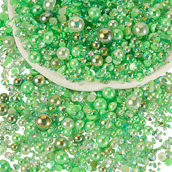 Half Round ABS Plastic Cabochons&nbsp;FIND-TAC0038-08F