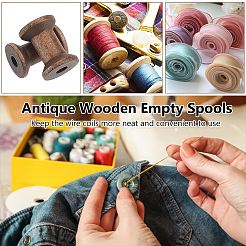 Wooden Empty Spools for Wire&nbsp;TOOL-WH0125-54C-01