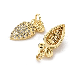 Brass Micro Pave Cubic Zirconia Pendants&nbsp;KK-H522-02B-G