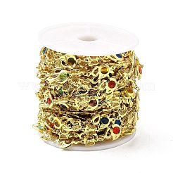 Handmade Brass Glass Link Chain&nbsp;CHC-I045-24G