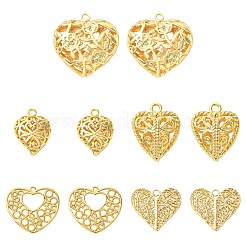 10Pcs 5 Styles Brass Pendants&nbsp;KK-TA0002-44