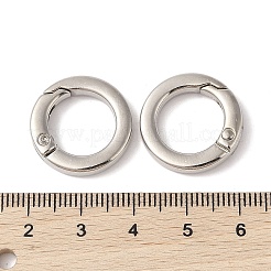 Nickel Plated Alloy Spring Gate Rings&nbsp;FIND-Q104-01A-P