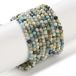 Natural Blue Azurite Beads Strands&nbsp;GG-CBAE031-A03-3mm