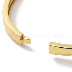Brass Pave FireBrick Glass Hinged Bangles for Women&nbsp;BJEW-Z061-08C