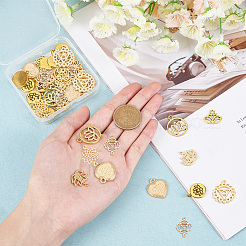 Yoga Theme Alloy Pendants&nbsp;PALLOY-SC0002-87