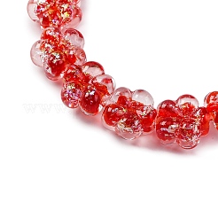 Handmade Dichroic Foil Glass Beads Strands&nbsp;DICH-U001-04I