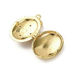 Brass Enamel Locket Pendants&nbsp;X-KK-F912-05B-G