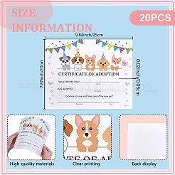Paper Animal Adoption Card&nbsp;AJEW-WH0485-14