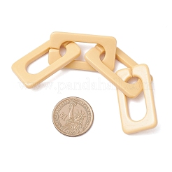5Pcs 5 Colors Opaque Acrylic Rectangle Link Chain Links&nbsp;AJEW-JB01369