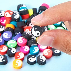 2 Strands 2 Colors Handmade Polymer Clay Beads Strand&nbsp;CLAY-SZ0001-16