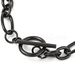 Unisex 304 Stainless Steel Figaro Chain Bracelets&nbsp;BJEW-H541-06A-EB