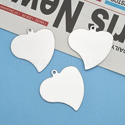 Tarnish Resistant 201 Stainless Steel Heart Stamping Blank Tag Pendants&nbsp;STAS-S031-16