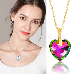 24Pcs 2 Colors Electroplate Glass Pendants&nbsp;EGLA-GA0001-42