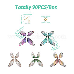 DIY Butterfly Dangle Earring Making Kits&nbsp;DIY-PJ0001-34