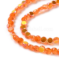Transparent Electroplate Glass Beads Strands&nbsp;GLAA-Q099-A01-M02