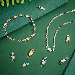 24Pcs 6 Styles Brass Lobster Claw Clasps&nbsp;FIND-PH0018-74