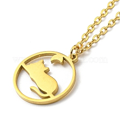 304 Stainless Steel Pendant Necklaces&nbsp;LS-NJEW-Z025-01G