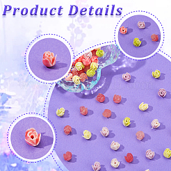 100Pcs 4 Colors Synthetic Coral Beads&nbsp;CORA-PA0001-03
