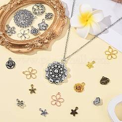 60Pcs 20 Styles Tibetan Style Alloy Pendants&nbsp;FIND-FS0005-06