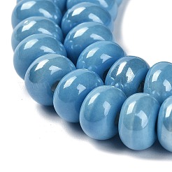 Glazed Porcelain Rondelle Beads&nbsp;PORC-Q001-01F