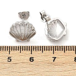 Brass Stud Earrings&nbsp;EJEW-R032-02P