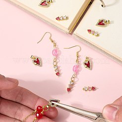 5Pcs Brass Micro Pave Cubic Zirconia Charms&nbsp;KK-SZ0007-56