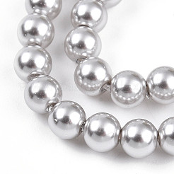Baking Paint Pearlized Glass Pearl Bead Strands&nbsp;HY-N002-4mm-A03