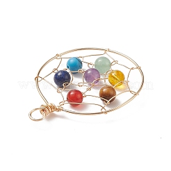 7 Chakra Gemstone Big Pendants&nbsp;PALLOY-JF01953