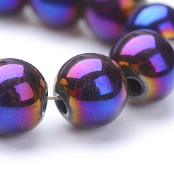 Non-magnetic Synthetic Hematite Beads Strands&nbsp;X-G-S096-8mm-6