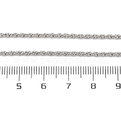 Brass Rope Chains Necklaces for Women&nbsp;NJEW-D302-03P