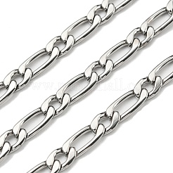 Tarnish Resistant 304 Stainless Steel Figaro Chains&nbsp;CHS-K001-84P