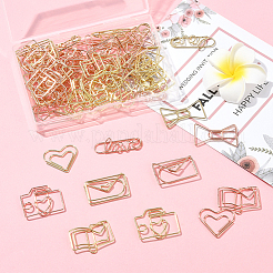 60Pcs 12 Styles Iron Paper Clips&nbsp;AJEW-SP0002-97
