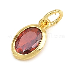 Brass Pave Cubic Zirconia Charms&nbsp;KK-CBA3DE7-03G-B