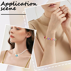 100Pcs Synthetic Turquoise European Beads&nbsp;TURQ-PA0001-04