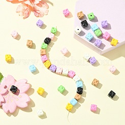 45Pcs 9 Colors Baking Paint Alloy Beads&nbsp;FIND-CJ0003-24