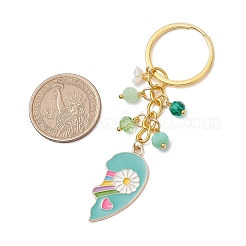2Pcs Alloy Enamel Charm Keychains&nbsp;KEYC-JKC01093