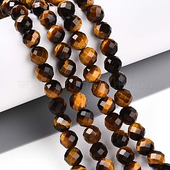 Natural Tiger Eye Beads Strands&nbsp;G-S345-6mm-22