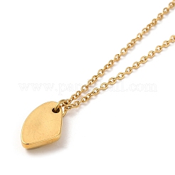 304 Stainless Steel Polygon Pendant Necklaces for Women&nbsp;LS-NJEW-H016-04G