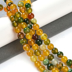 Natural Striped Agate/Banded Agate Beads Strands&nbsp;G-Z060-A01-A18