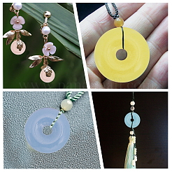 16Pcs 8 Colors Synthetic Luminous Stone Pendants&nbsp;G-CA0001-75
