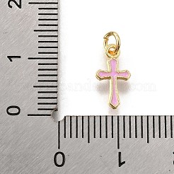 Brass Enamel Charms&nbsp;KK-C106-04G-04