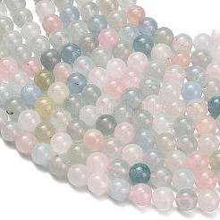 Natural Morganite Beads Strands&nbsp;G-H329-C10-6mm-A