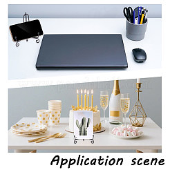 16Pcs Folding Iron Display Easels for Decorative Plates Photo Frames&nbsp;AJEW-GO0004-47A
