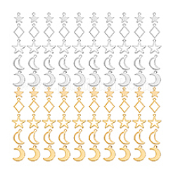 100Pcs 10 Styles 304 Stainless Steel Charms&nbsp;STAS-PH0006-17