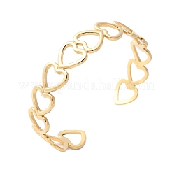 304 Stainless Steel Cuff Bangles for Women&nbsp;BJEW-U032-22G