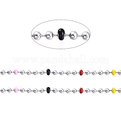 304 Stainless Steel Ball Chains&nbsp;CHS-K009-03P