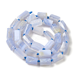 Natural Blue Lace Agate Beads Strands&nbsp;G-F509-63-01