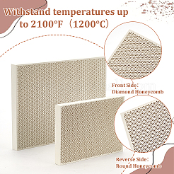 2Pcs 2 Styles Jewlery Honeycomb Quartz Soldering Board&nbsp;FIND-BC0013-40